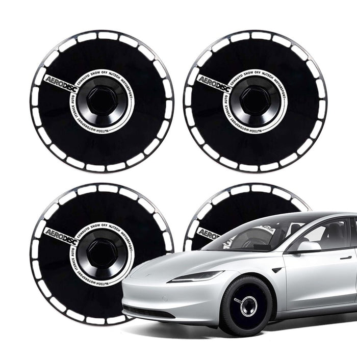 Model Y Juniper (19" Gemini) | 2025+ / Black Hubcap | Classic "AERODISC"