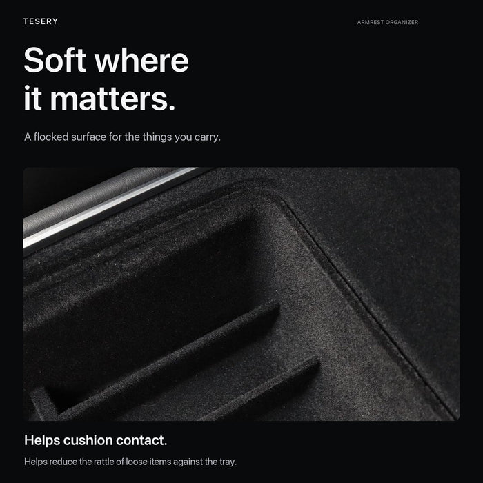 TESERY Armrest Organizer Console Tray for Model 3 / Model Y - Tesery Official Store