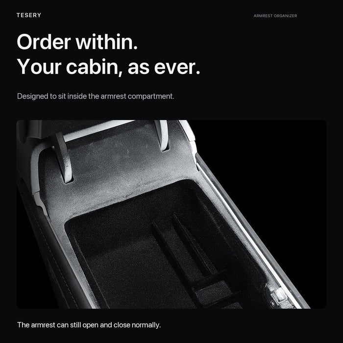 TESERY Armrest Organizer Console Tray for Model 3 / Model Y - Tesery Official Store