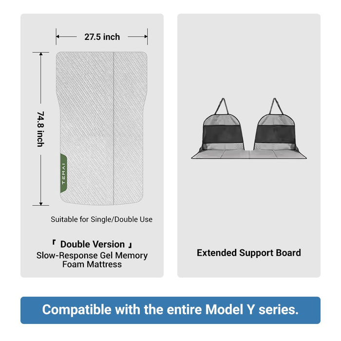 Extra Long Double Mattress(Model Y 2021-ON & Model Y Juniper 2025.3+)