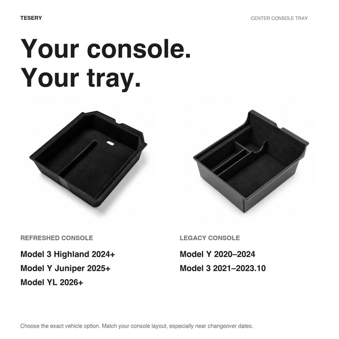 TESERY Center Console Tray for Model 3 & Model Y & Model YL - Tesery Official Store