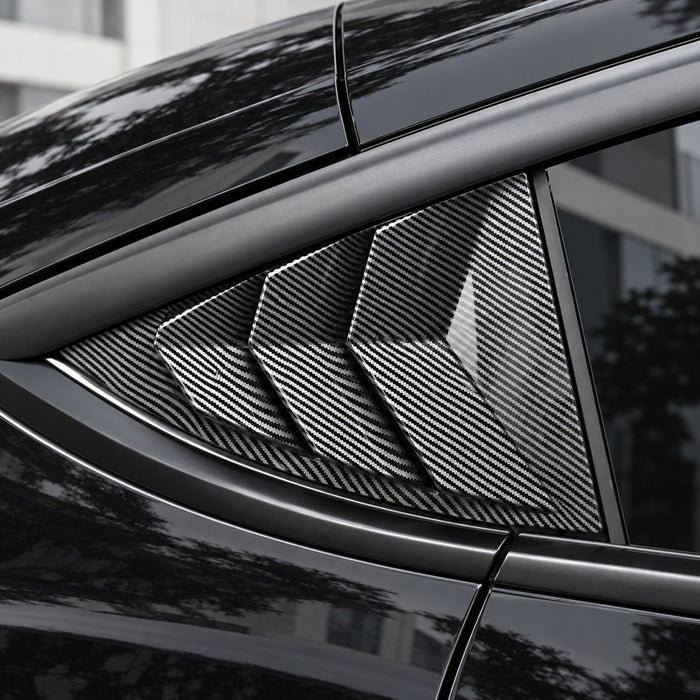 TESERY Rear Side Window Louvers Cover for Model Y | 3 Finishes | 2-Pack - Tesery Official Store