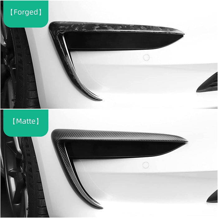 TESERY Tesla Model Y Fog Light Trim - Carbon Fiber Exterior Mods - Tesery Official Store