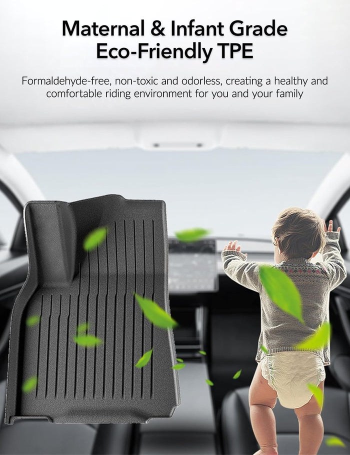 TESERY TPE All Weather Floor Mats for Tesla Model Y & Model 3 - Tesery Official Store