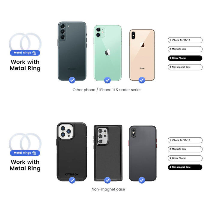 Wireless Magnetic Phone Mount for Tesla Model 3 / Y / S / X 2017-2023 - Tesery Official Store