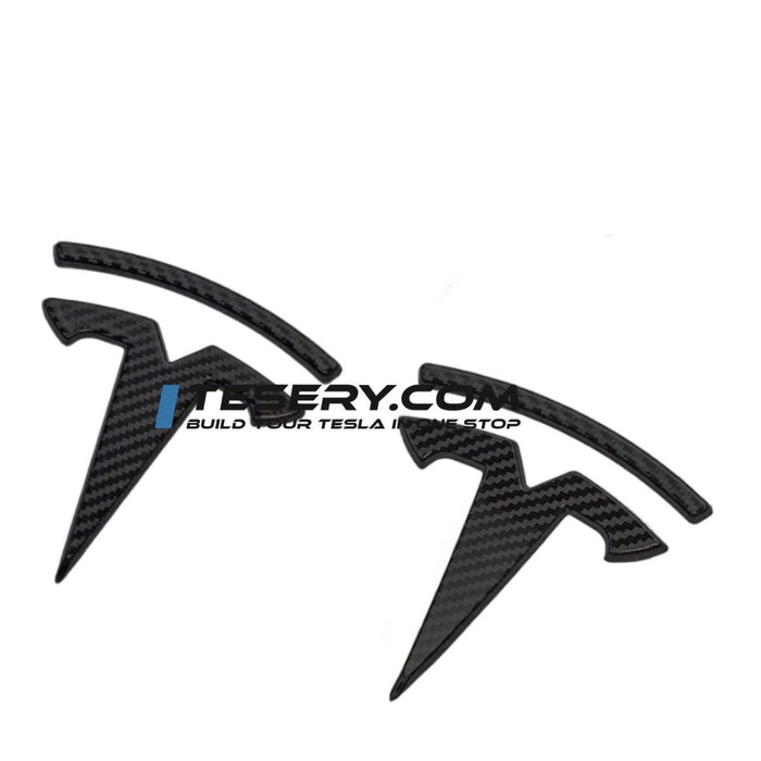 Model 3 2017-2023 / Matte carbon fiber / Front & Rear Trunk (2 Pcs)