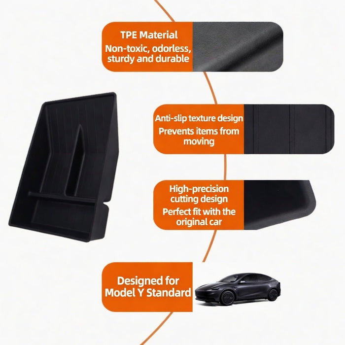 TPE Armrest Box Hidden Storage Tray for Model Y Standard - Tesery Official Store