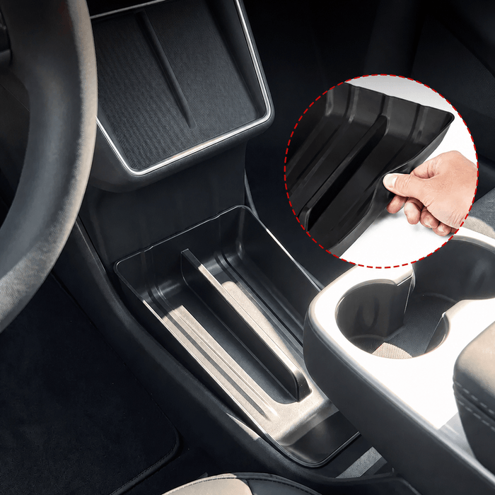 TPE Center Console Lower Storage Tray for Model Y Standard 2026+ - Tesery Official Store