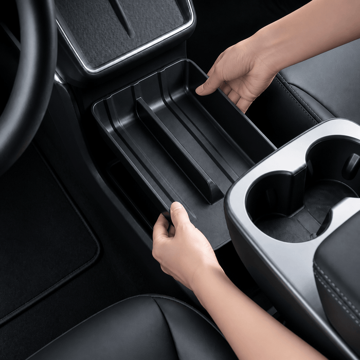 TPE Center Console Lower Storage Tray for Model Y Standard 2026+ - Tesery Official Store