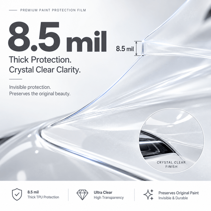 TPU Glossy Full Front Car Paint Protection Film (PPF) for Tesla Model 3 | Tesery - Tesery Official Store