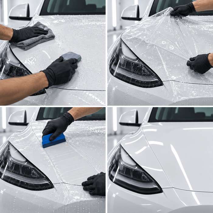 TPU Glossy Full Front Car Paint Protection Film (PPF) for Tesla Model 3 | Tesery - Tesery Official Store