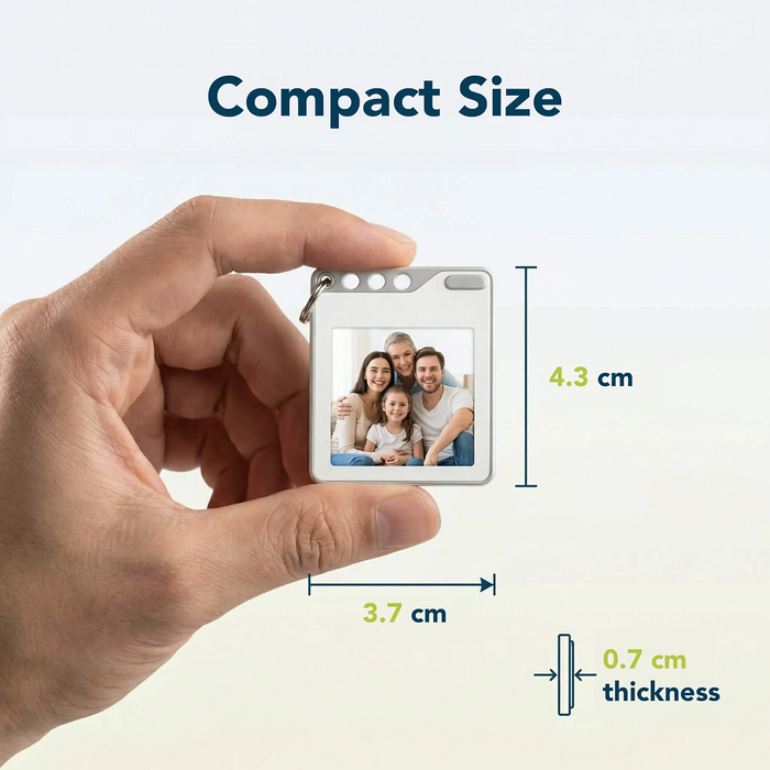 TracePix - Color E-Ink Smart Tracker Card Keychain | One-Tap Photo Swap via App x Global Tracking (iOS Only) *Pre-Order Exclusive Discount*