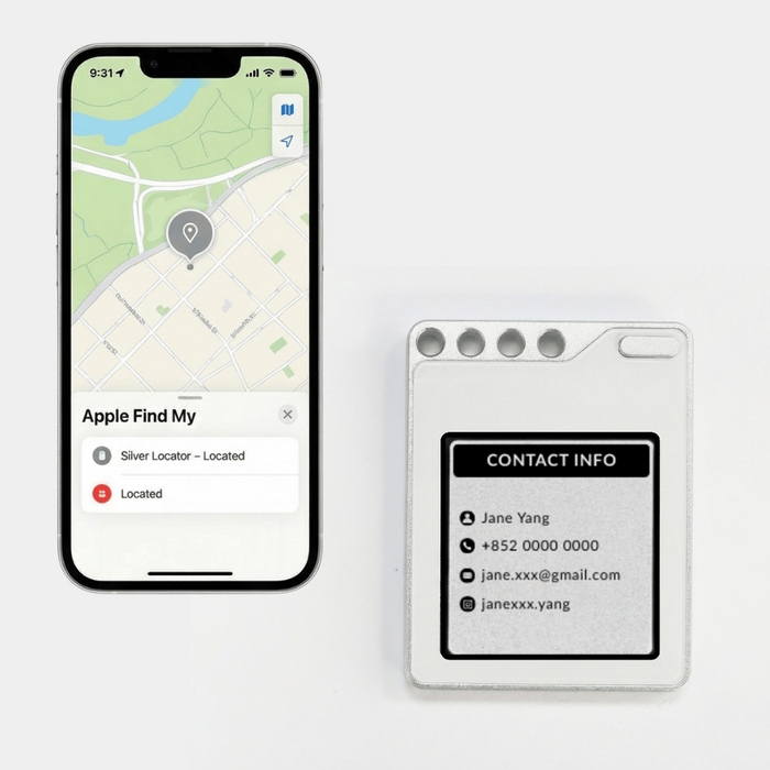 TracePix - Color E-Ink Smart Tracker Card Keychain | One-Tap Photo Swap via App x Global Tracking (iOS Only) *Pre-Order Exclusive Discount*