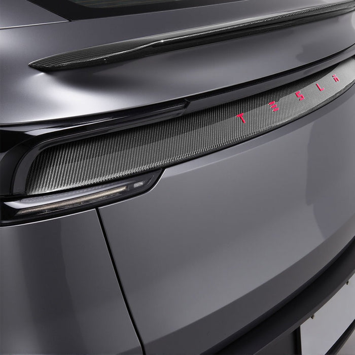 Trunk Tailgate Applique for Tesla Model Y Juniper - Real Dry Molded Carbon Fiber - Tesery Official Store