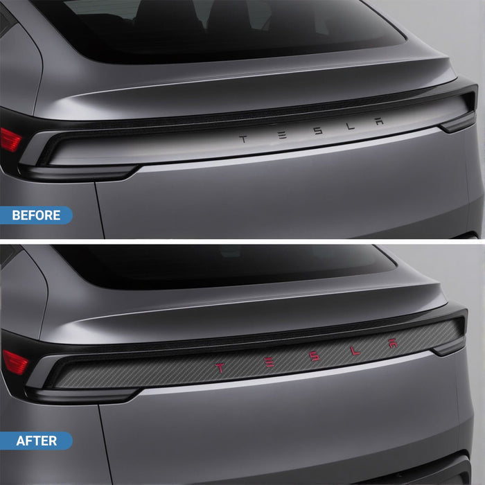 Trunk Tailgate Applique for Tesla Model Y Juniper - Real Dry Molded Carbon Fiber - Tesery Official Store