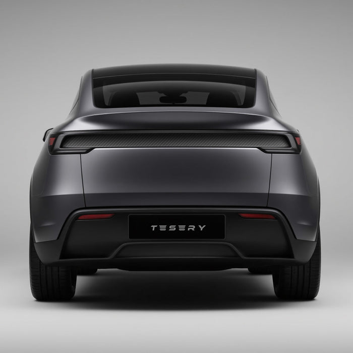 Trunk Tailgate Applique for Tesla Model Y Juniper - Real Dry Molded Carbon Fiber - Tesery Official Store