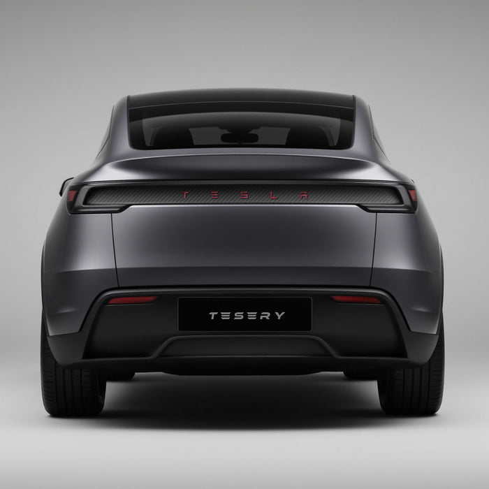 Trunk Tailgate Applique for Tesla Model Y Juniper - Real Dry Molded Carbon Fiber - Tesery Official Store