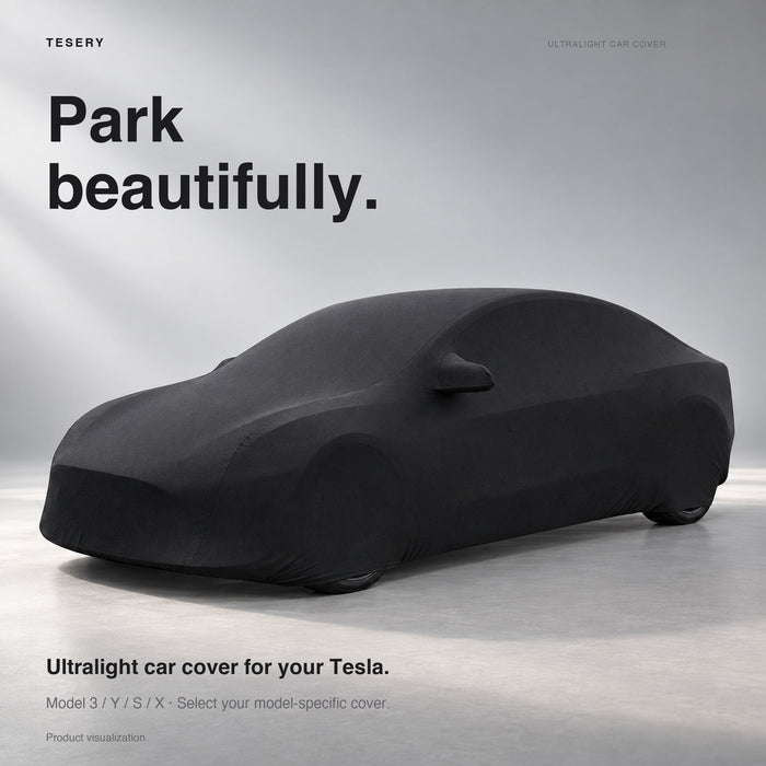 Ultralight Car Cover for Model 3/Y/X/S | Indoor & Outdoor | UV Protection | Stretchable - Tesery Official Store