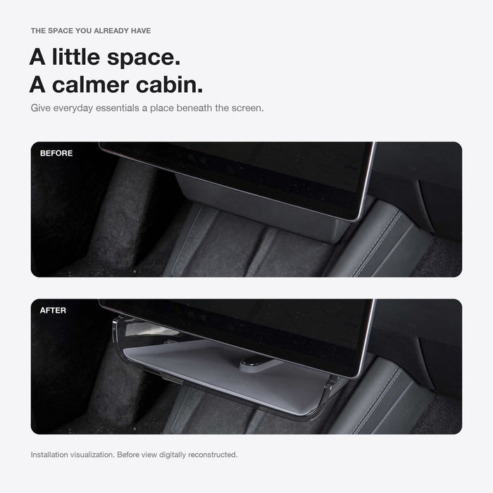Under Center Screen Storage for Model 3 Highland / Model Y Juniper / Model YL - Tesery Official Store