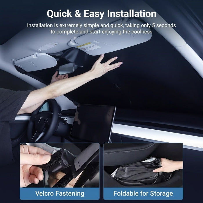 Universal Fit Windshield Sun Shade for Sedans & SUVs & Trucks - Tesery Official Store