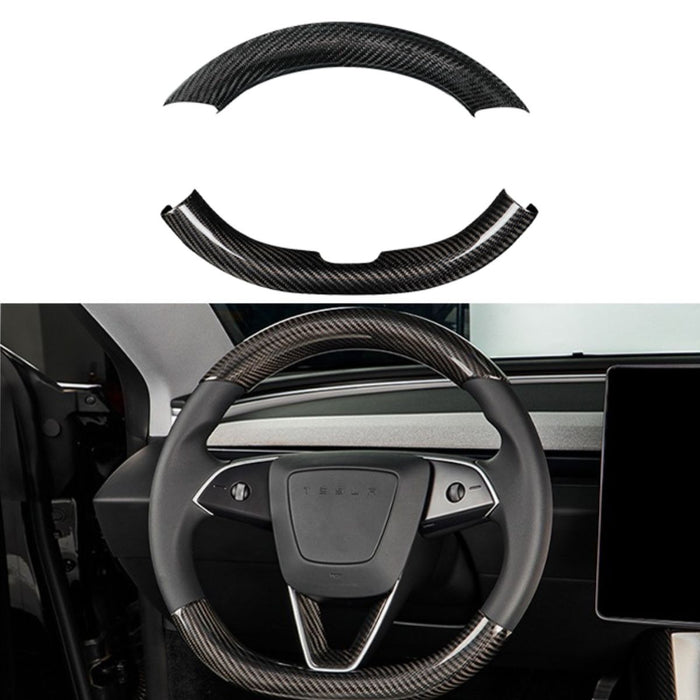 Model 3 Highland 2024+ & Model Y Juniper 2025+ / Glossy carbon fiber / Full Set( 2 PCS)