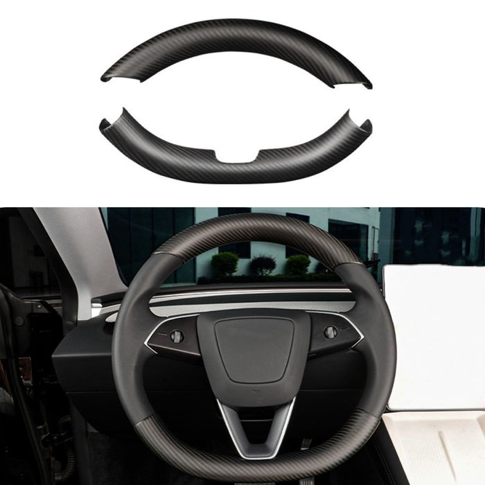 Model 3 Highland 2024+ & Model Y Juniper 2025+ / Matte carbon fiber / Full Set( 2 PCS)