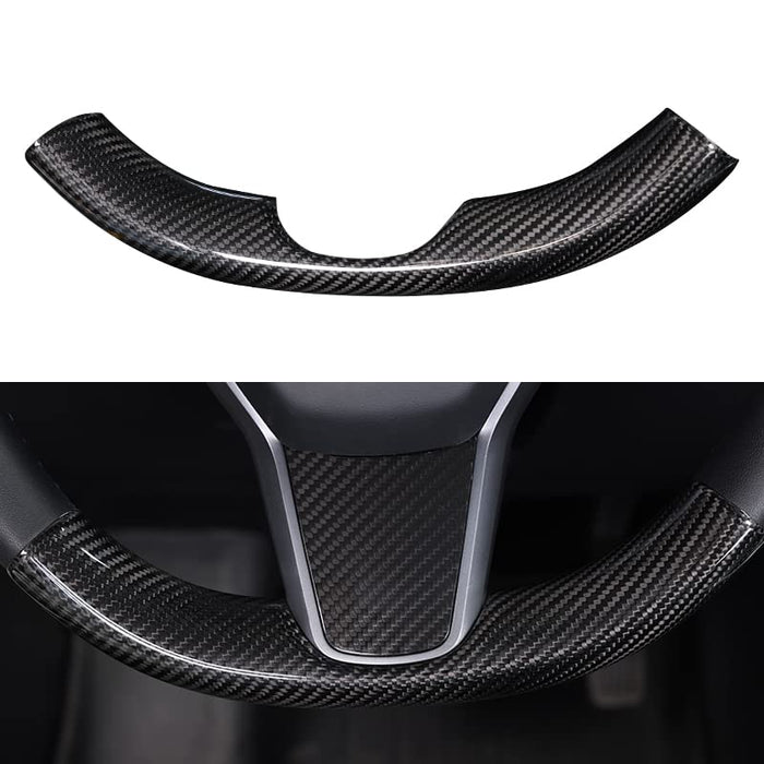 Model 3 2017-2023.10 & Model Y 2020-2025.03 / Glossy carbon fiber / Lower ( 1 PC )