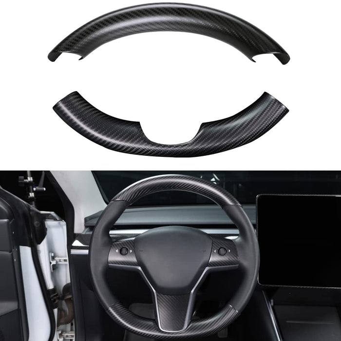 Model 3 2017-2023.10 & Model Y 2020-2025.03 / Glossy carbon fiber / Full Set( 2 PCS)