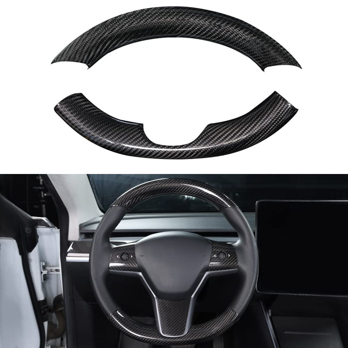 Model 3 2017-2023.10 & Model Y 2020-2025.03 / Matte carbon fiber / Full Set( 2 PCS)