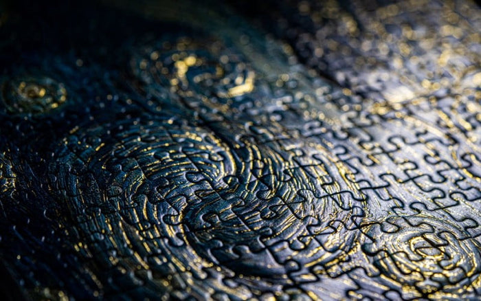 Van Gogh "Starry Night" Luminescent Relief Puzzle by Backer World (Ready Stock)