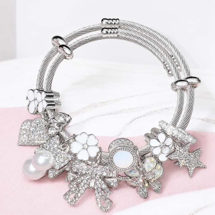 White Opal bangle - Drip Lab Nail Co.