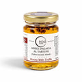 Acacia honey with 2% Tuber borchii in a 120 g glass jar