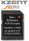 XZENT X-MAP22FEU Software di navigazion per X-422 e X-F220 e modelli successivi - TechSoundSystem.com