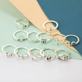 Zodiac constellation ring set for women, gold finish